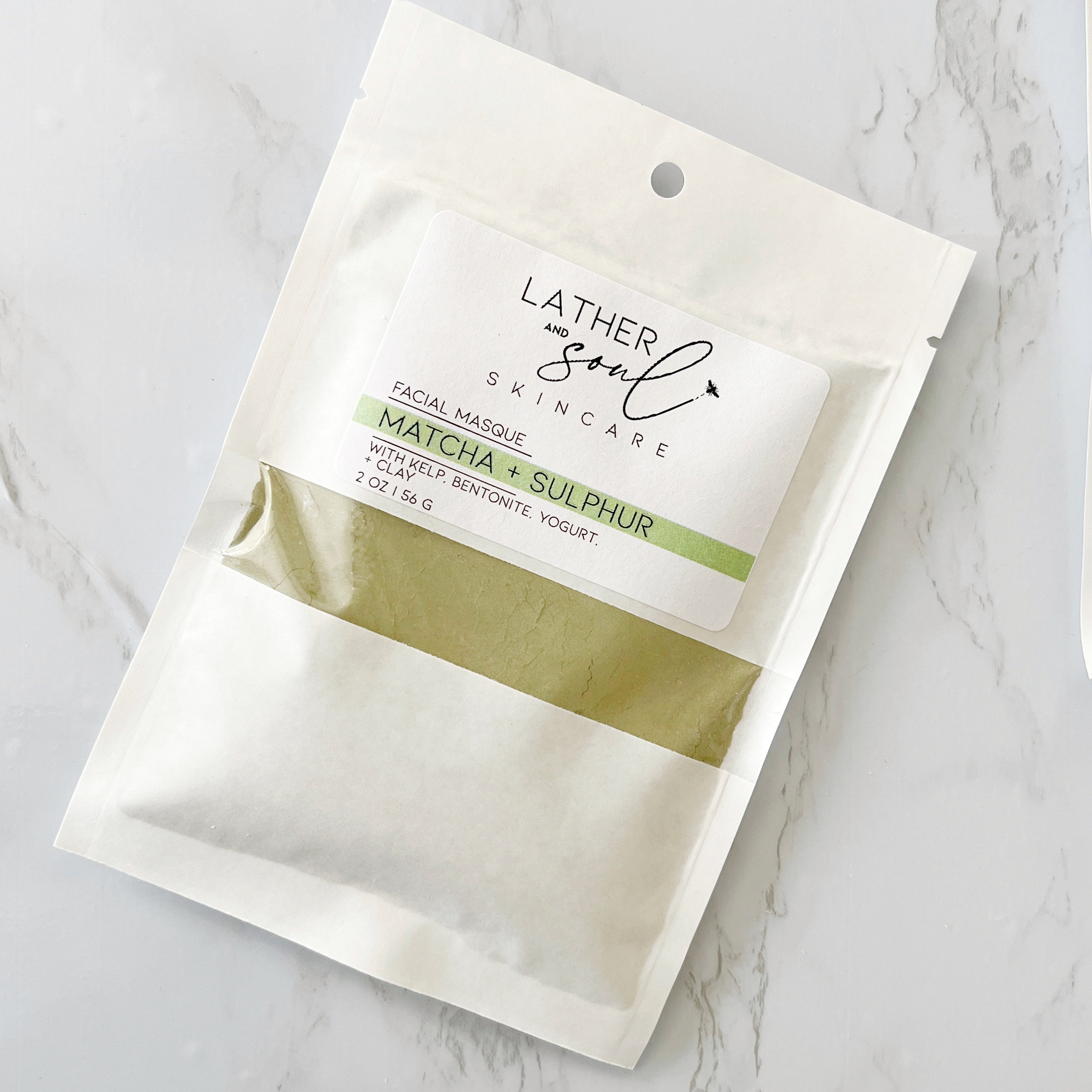 Powder Facial Masque | Matcha + Sulphur DIY Face Mask – Lather and Soul ...