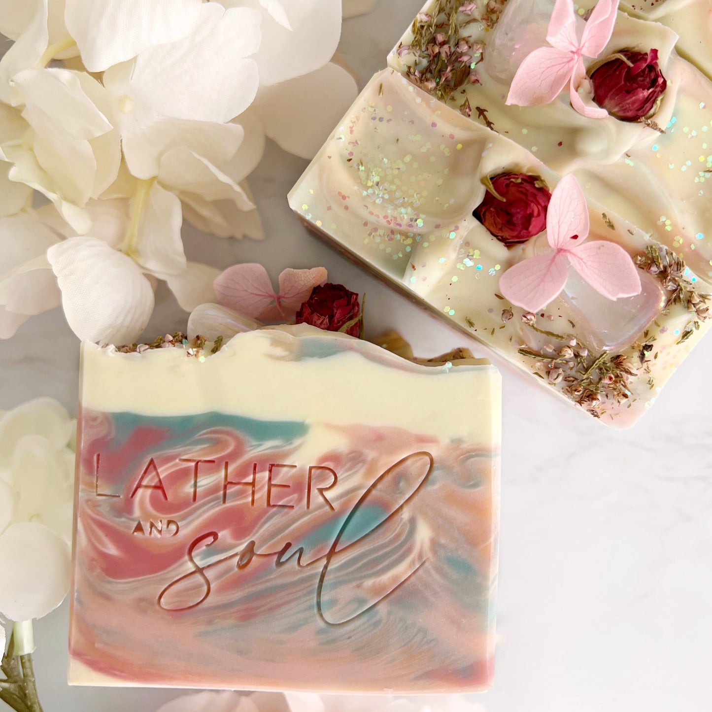 Ostara Crystal Soap | Angel Aura Rose Quartz